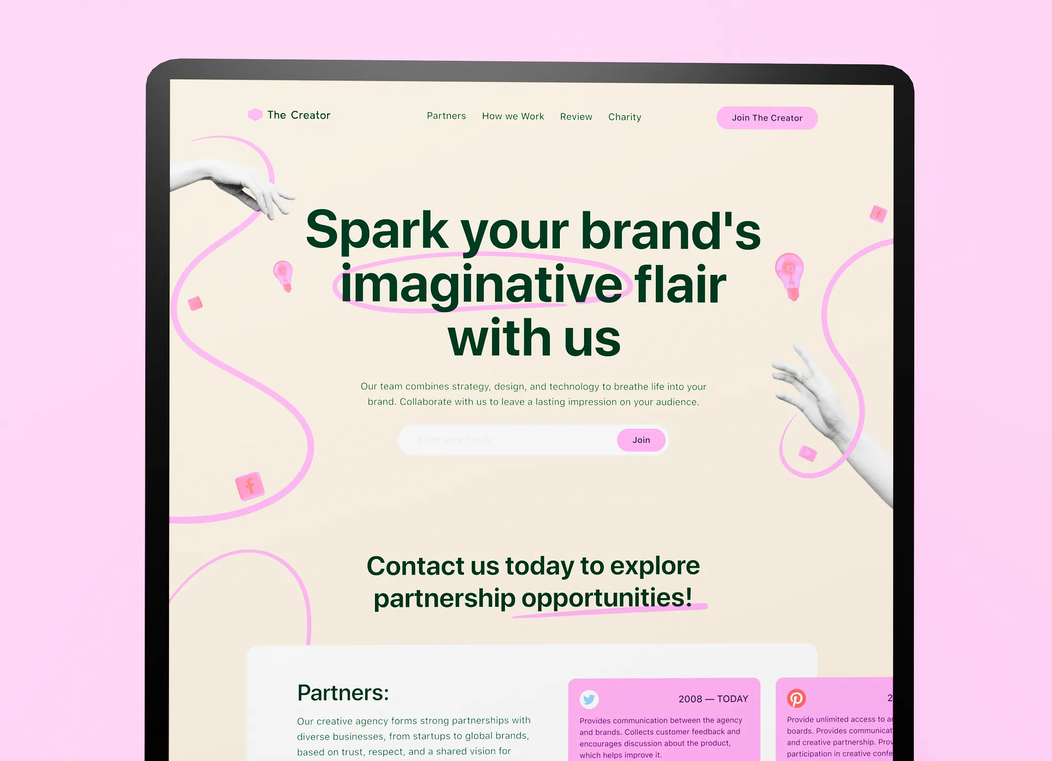 The Creator – Creative Agency Website