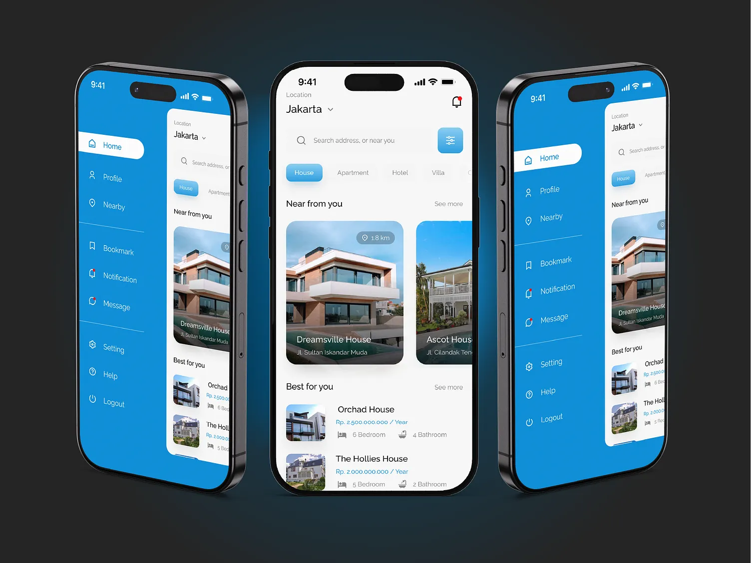 Dreamsville – Real Estate App