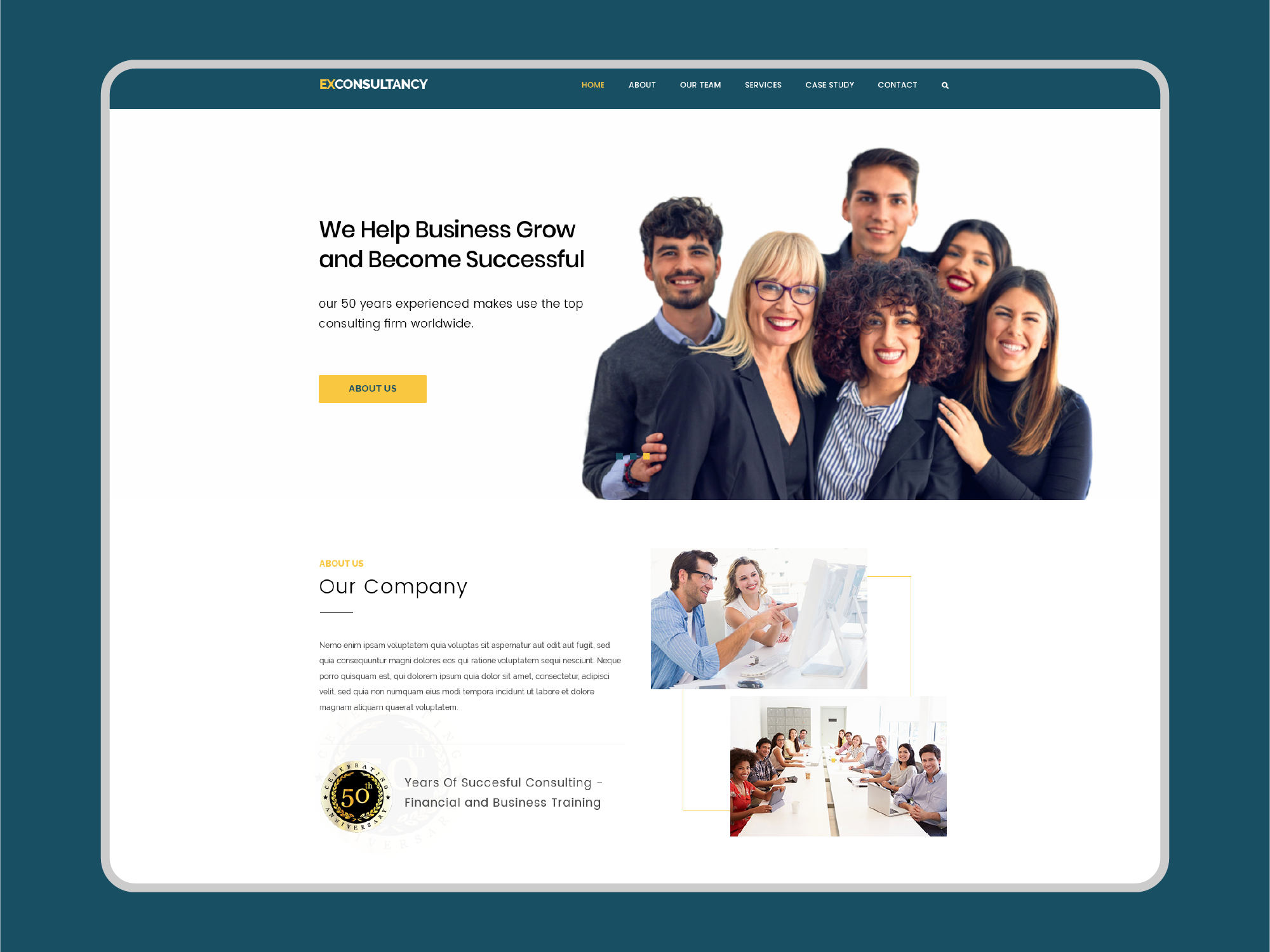 EXConsultancy – Business Consultancy Website