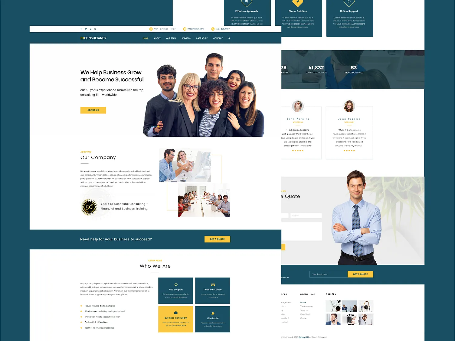 EXConsultancy – Business Consultancy Website