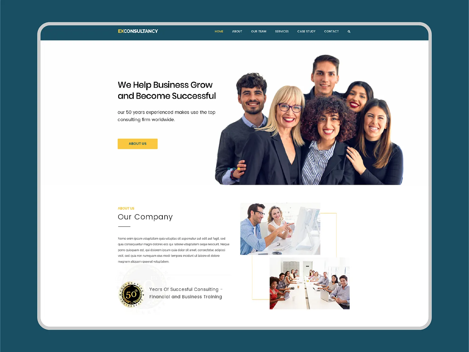 EXConsultancy – Business Consultancy Website