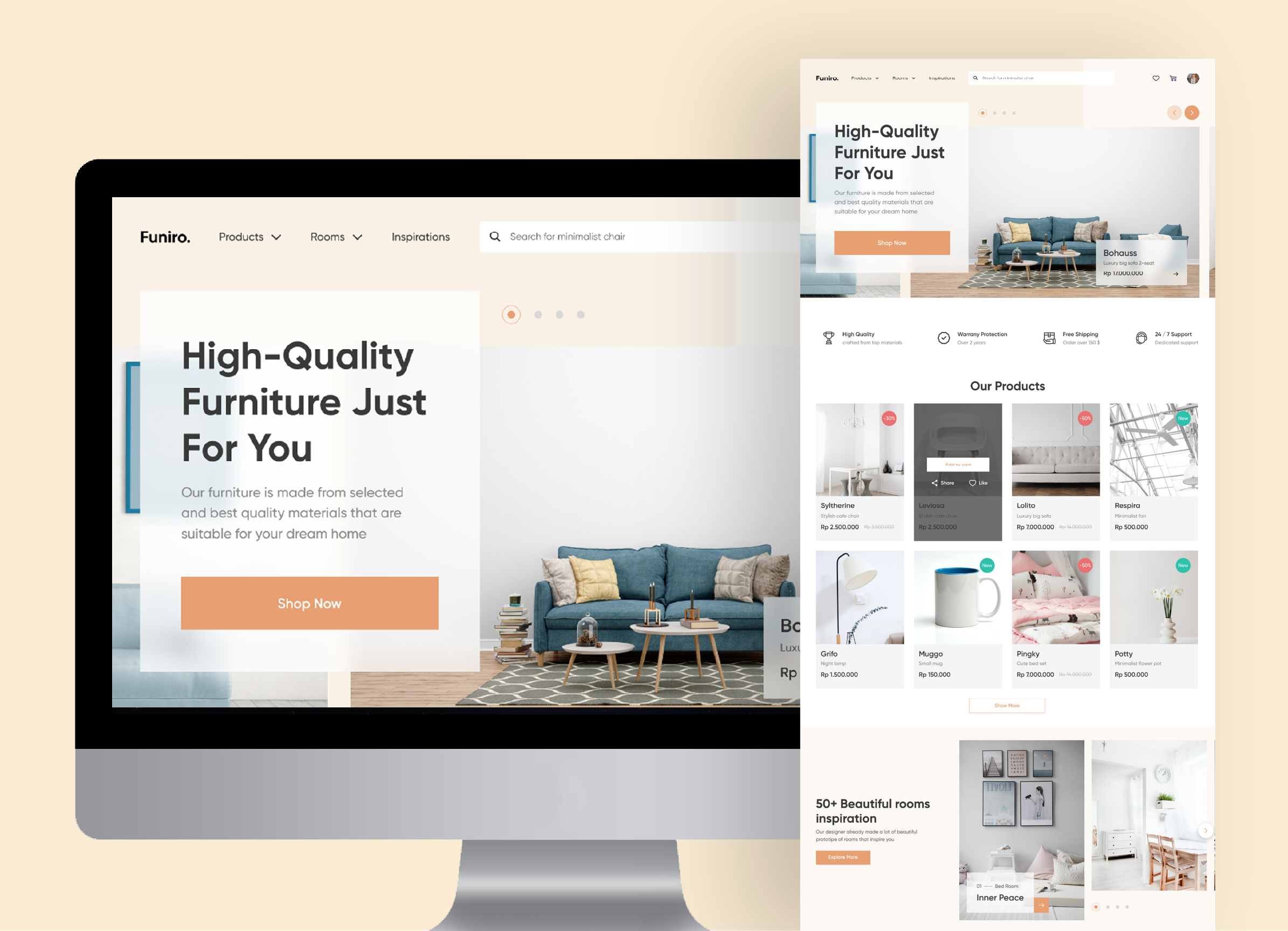 Furniro – Furniture E-commerce Website