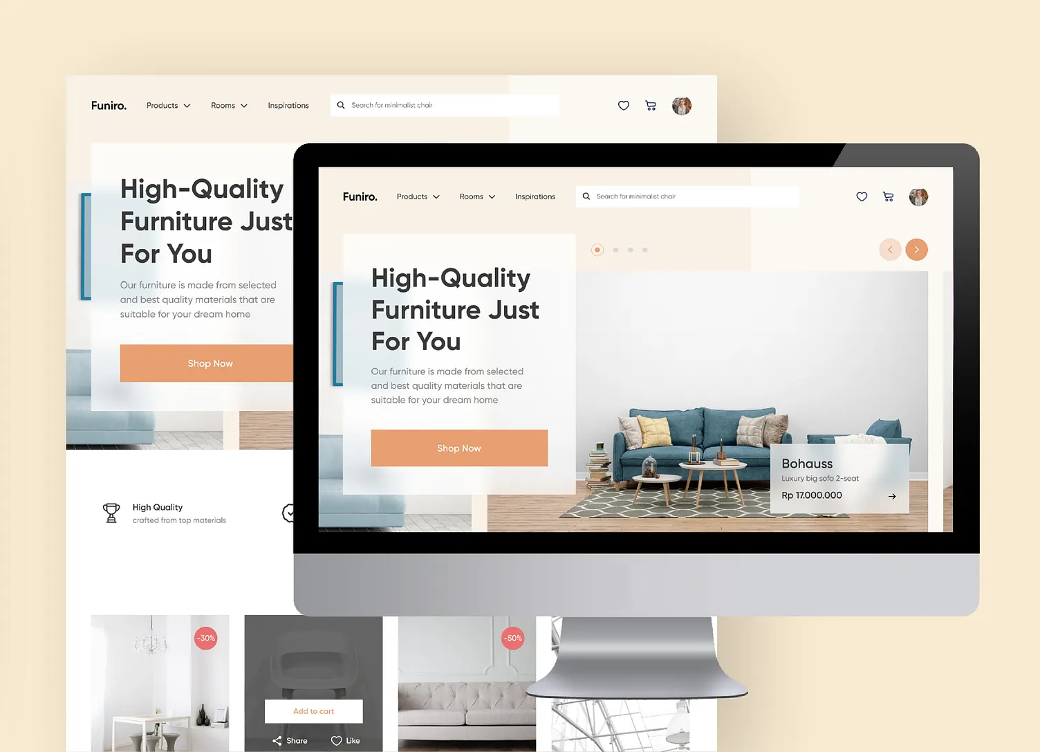 Furniro – Furniture E-commerce Website
