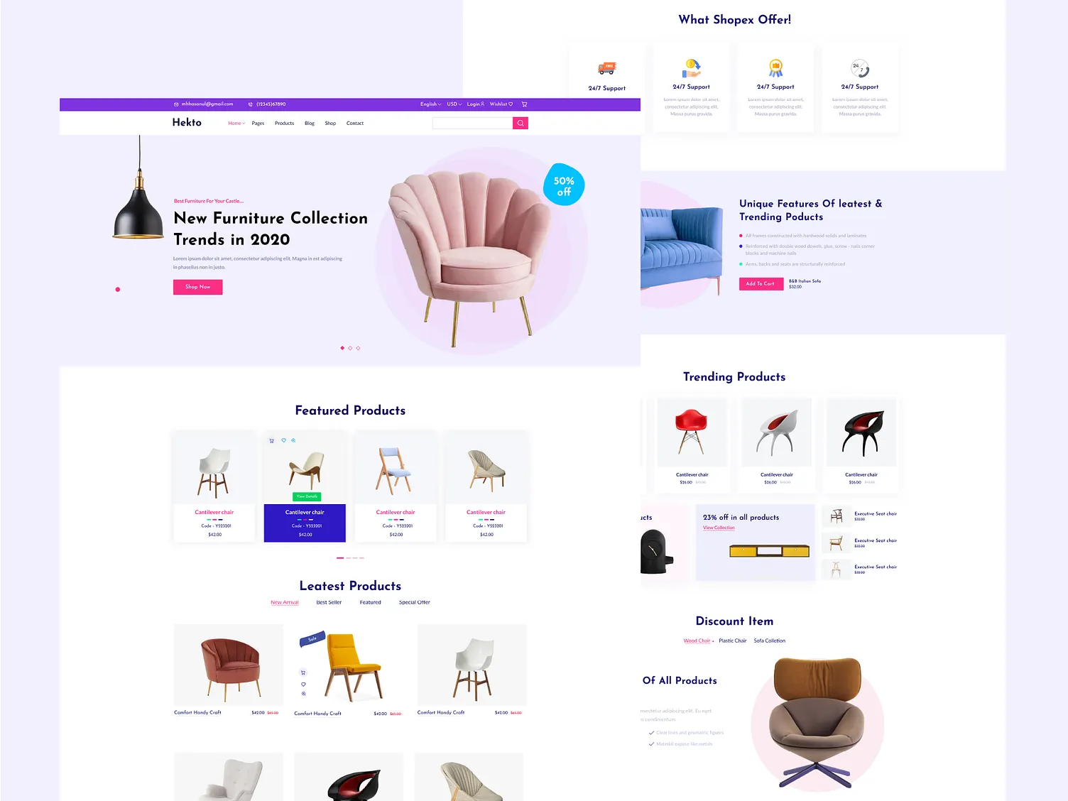 Hekto – Furniture eCommerce Website