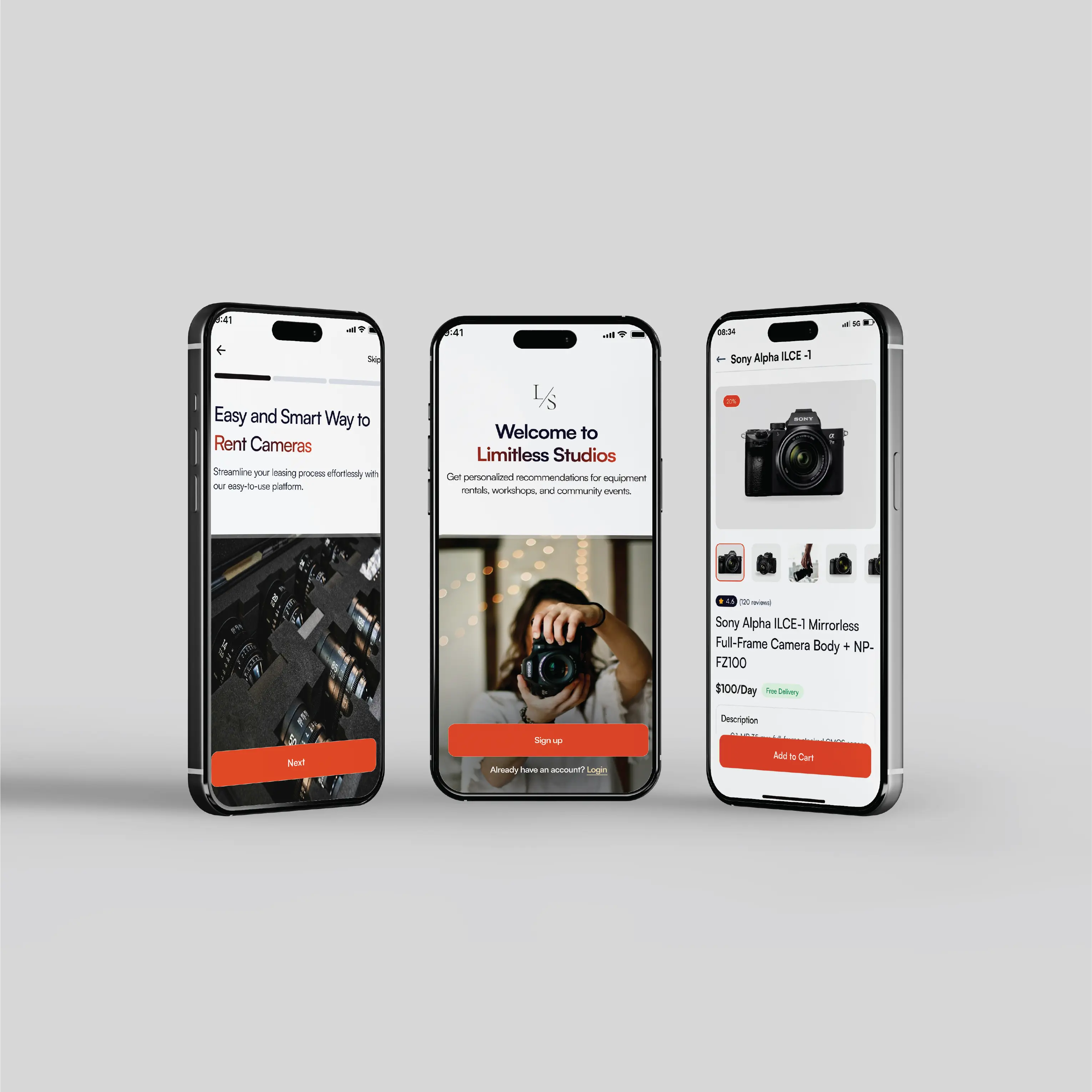 Limitless Studios – Camera Rental App