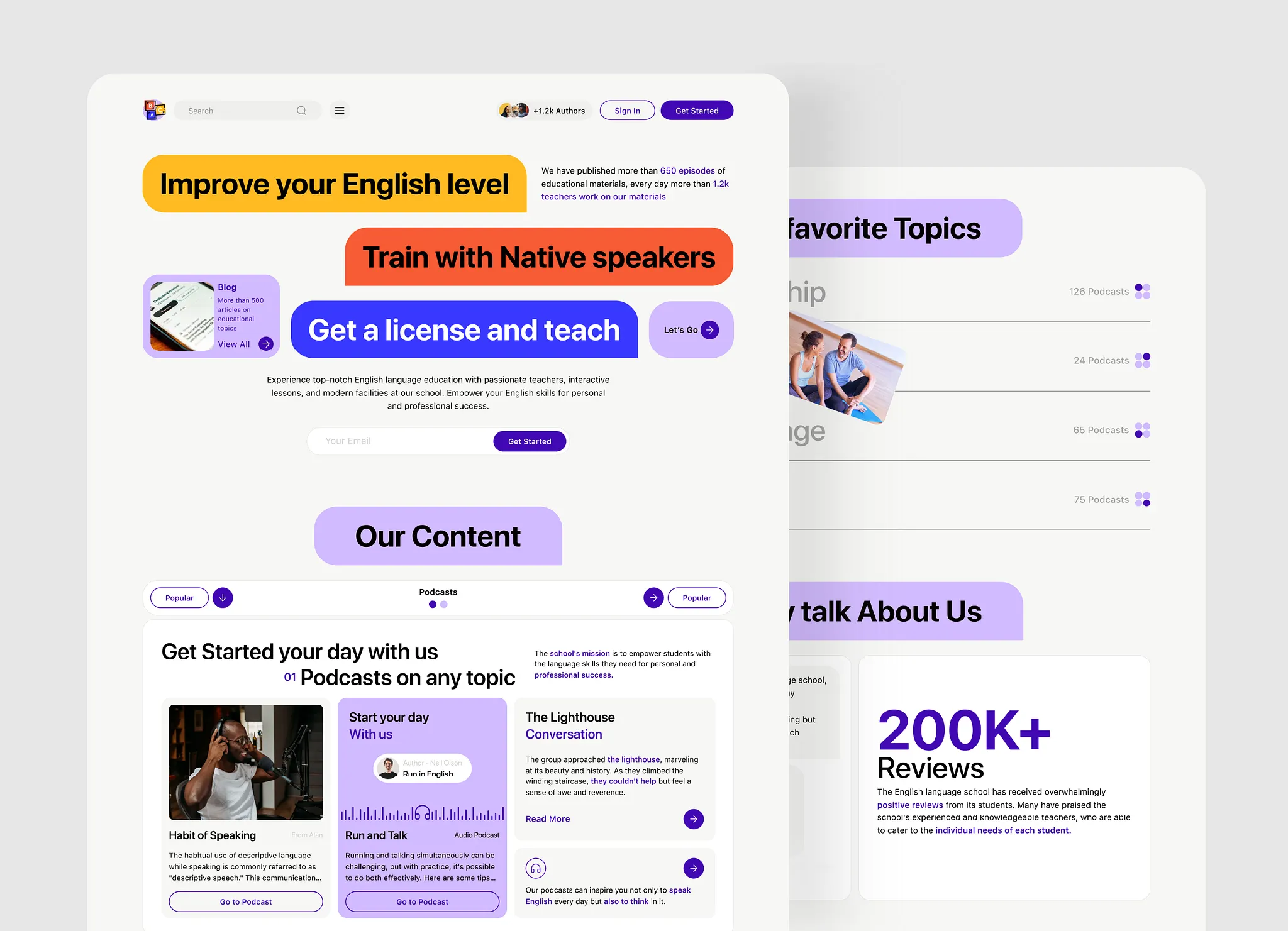 LingoLearn – English Learning Platform