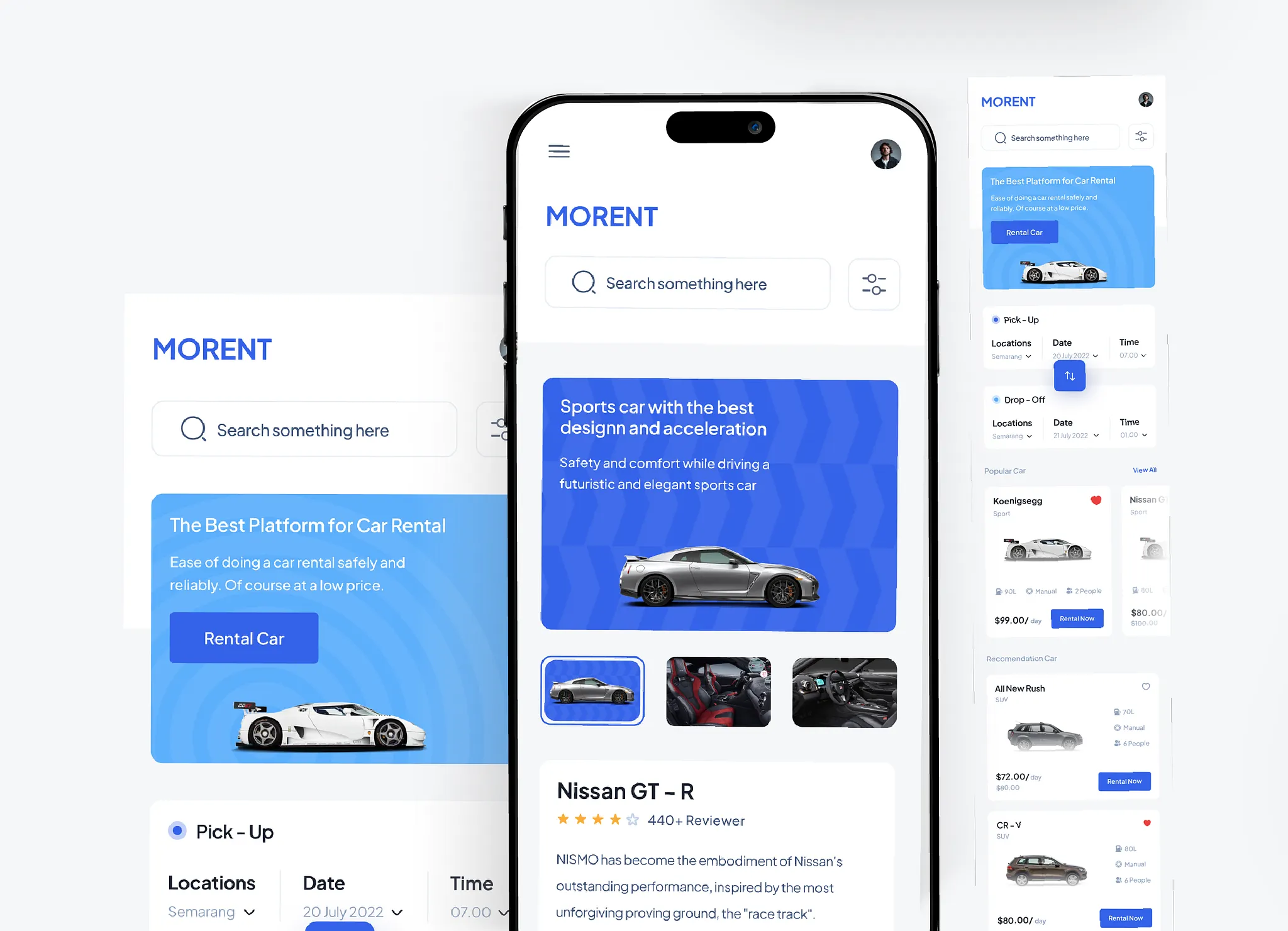 Morent – Car Rental App