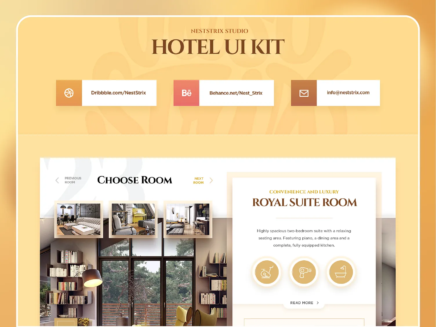 Neststrix Studio – Hotel UI Kit