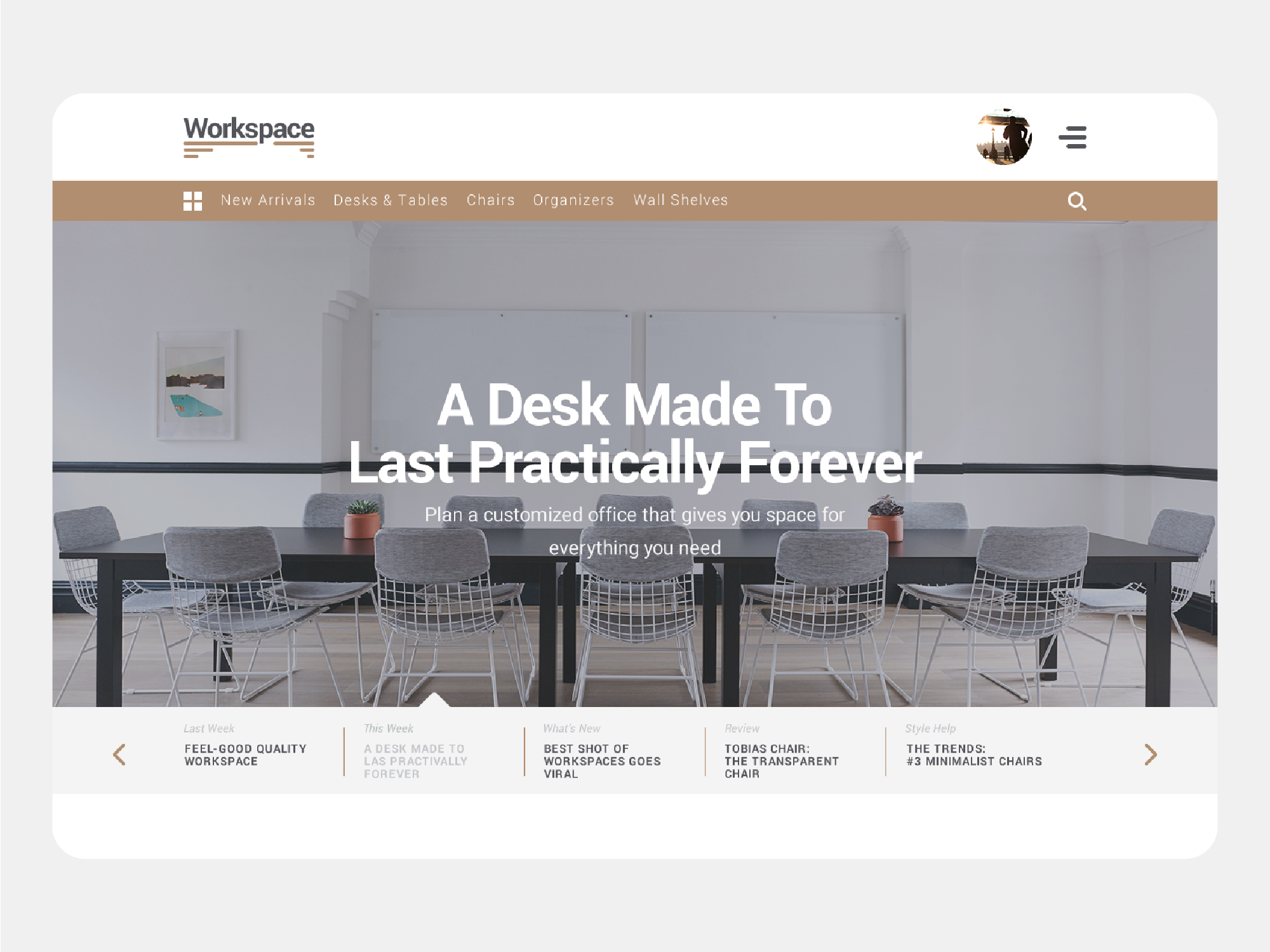 Workspace Furniture Website